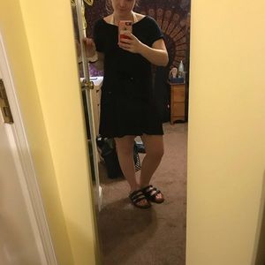 Black t-shirt dress